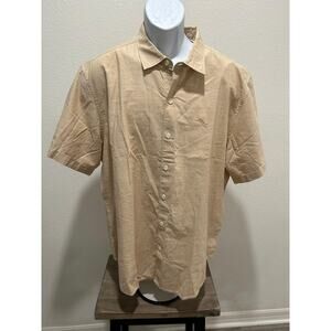 Tommy Bahama Mens Casual Button Down Shirt Collared Natural Color Size XL New